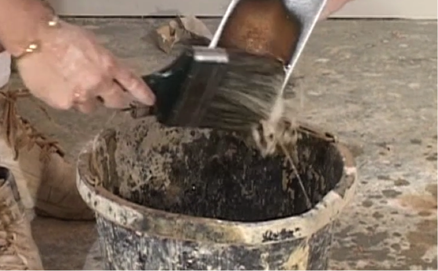 step-4-clean-wet-your-trowel