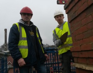 Simon and Martin during his visit.