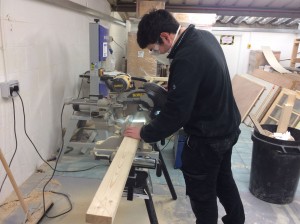 One of our Carpenters hard at work.
