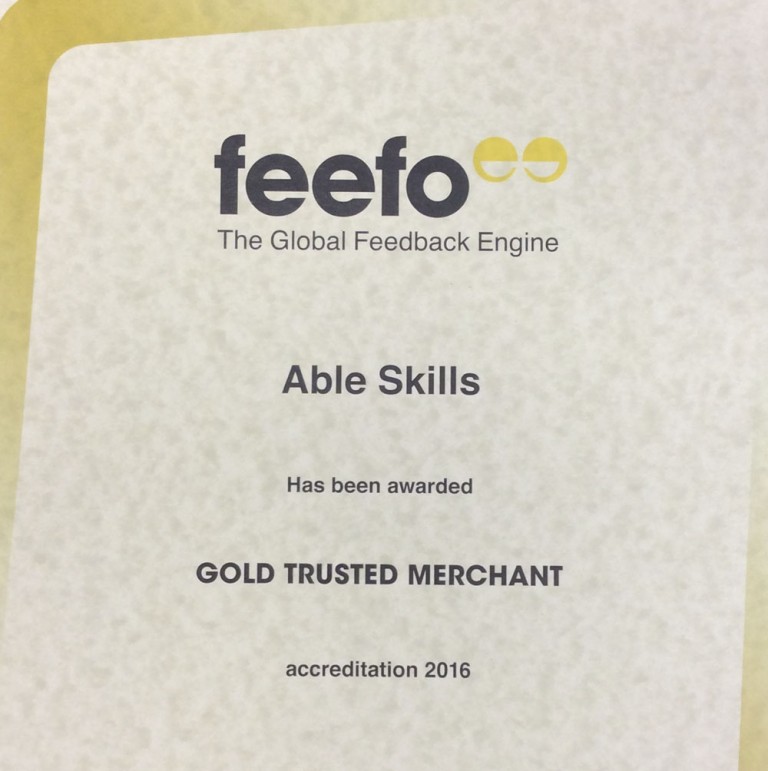 Feefo Gold Trusted Merchant!