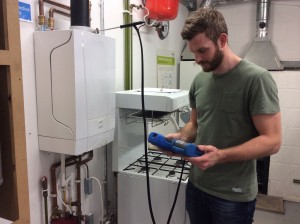 Here is Jamie during his Gas course.