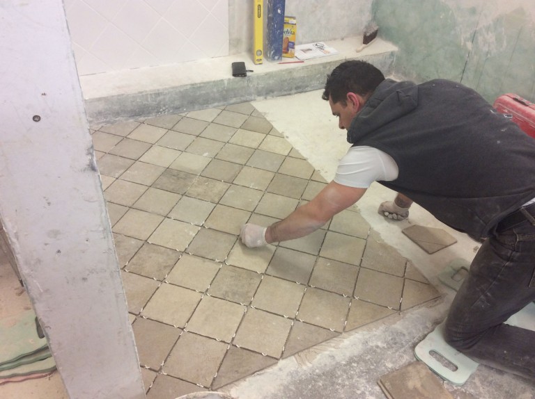 Tiling training at Able Skills!