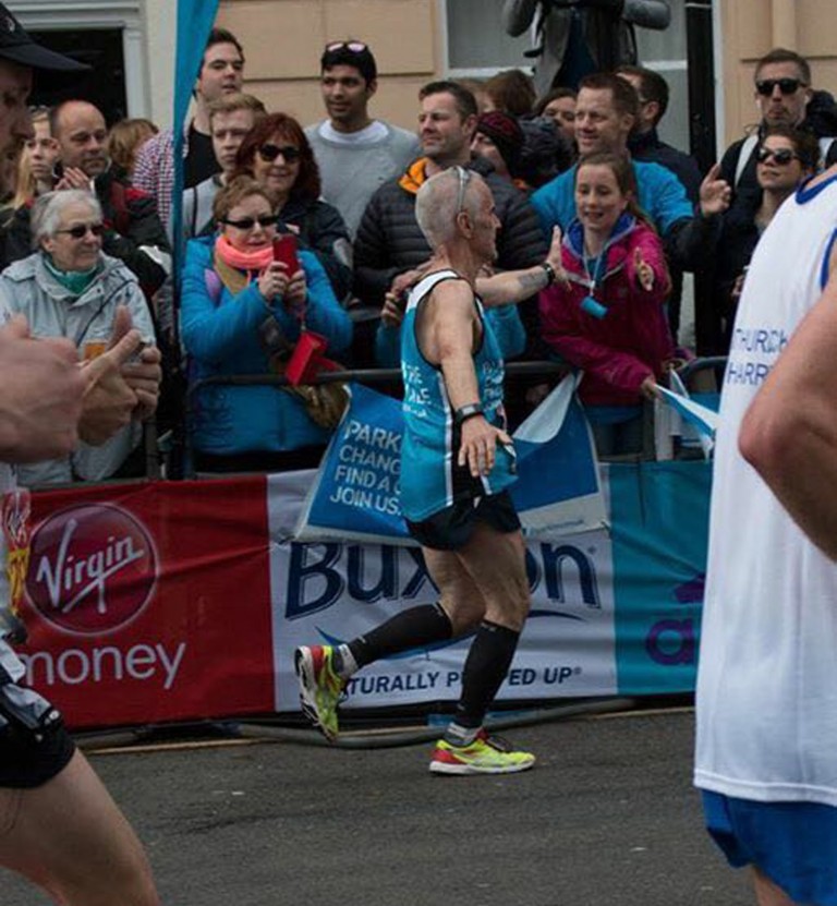 Tim battles the London Marathon!