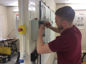 Ollie is completing the second week of his electrical home study course.