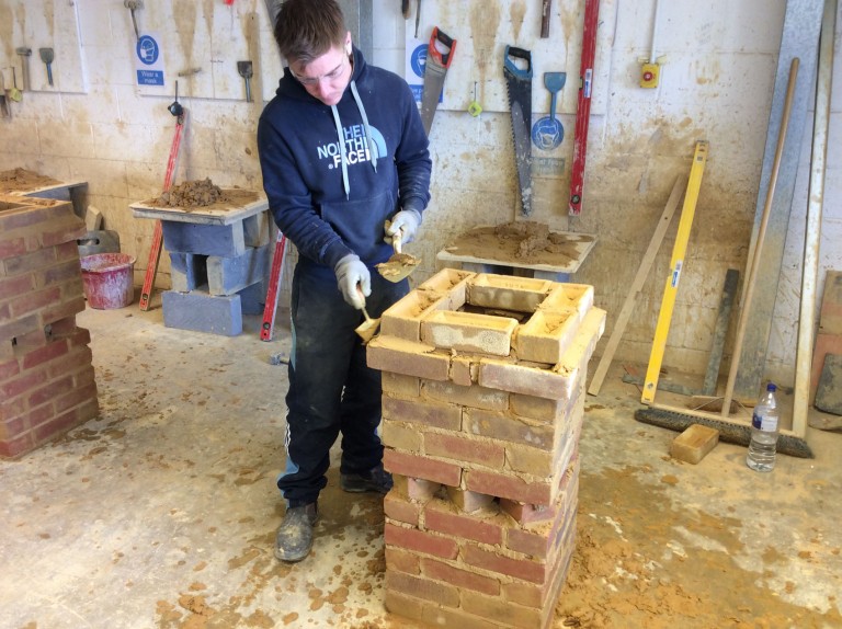Steve is back from Australia to train as a Bricklayer!