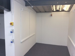 One of the many training bays that is almost complete for our new electrical training facilities. 