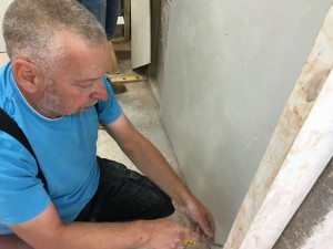 Julian is completed a DIY Plastering job so he can complete some work at home with the other skills he has. 