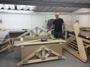 Here is one happy Carpenter during his course as he looks to start his new career.