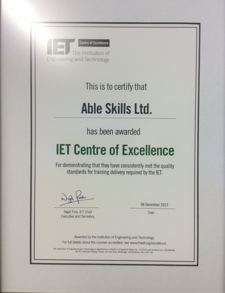 IET Centre of Excellence