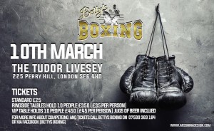 Able Skills are sponsoring Betty's Boxing event tonight! 