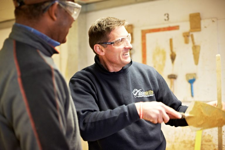 Bricklaying Instructor, Simon in his 10th year!