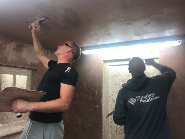 Students Enjoying our Plastering Facilities!