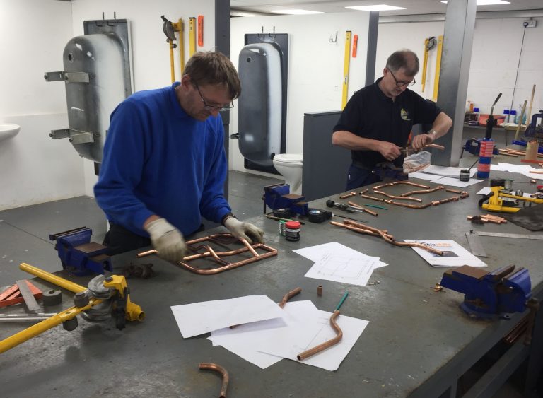 Soldering Copper Pipe on the Introduction to Plumbing Course