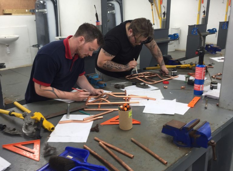 City & Guilds Plumbing Courses in full effect this morning!