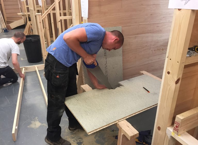 Video of our students on our Carpentry Courses working towards their assessments