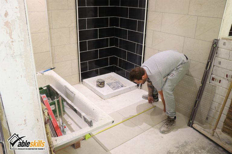 Tiling students have put in the work this week!