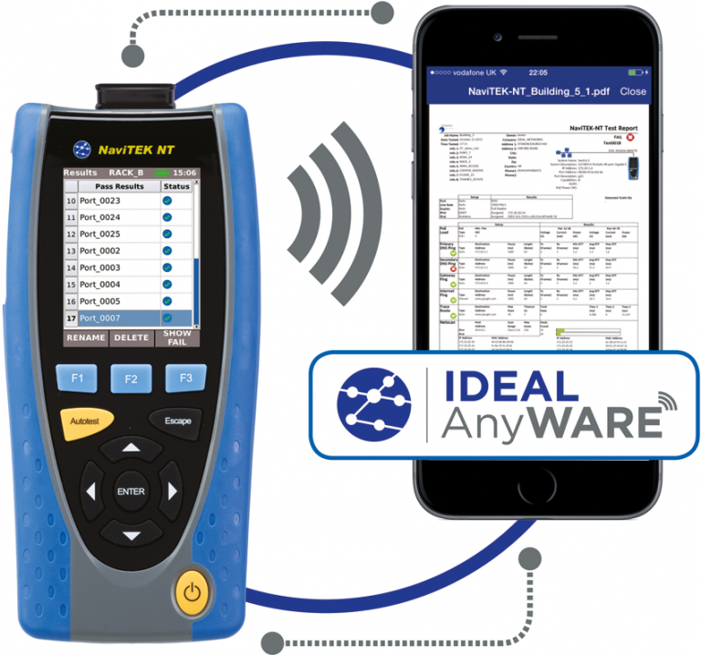 IDEAL AnyWARE app to streamline cable and network testing!