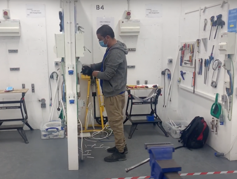 Electrician courses back in action here at our centre!