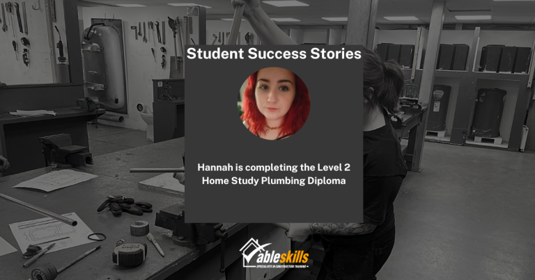Student Success Stories: Level 2 Home Study Plumbing Diploma with Hannah Jacob