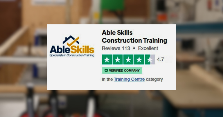 Read about Able Skills construction training on Trustpilot